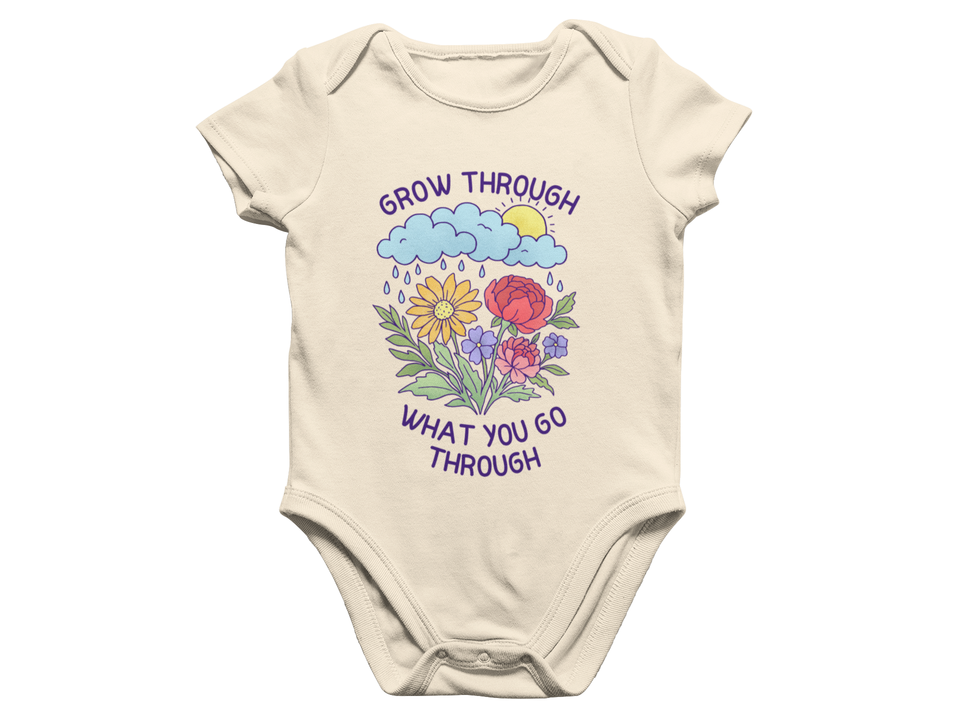 Grow Through What You Go Through - Baby Onesie