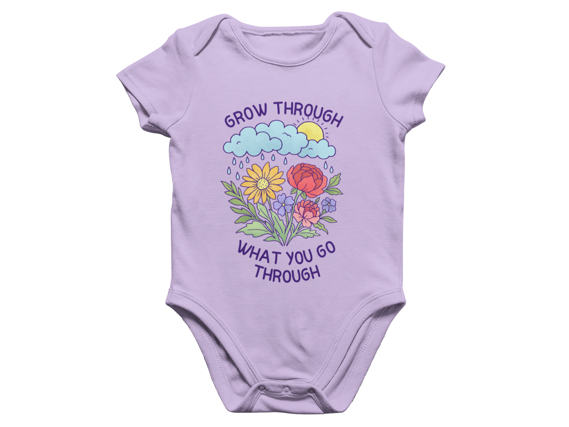Grow Through What You Go Through - Baby Onesie
