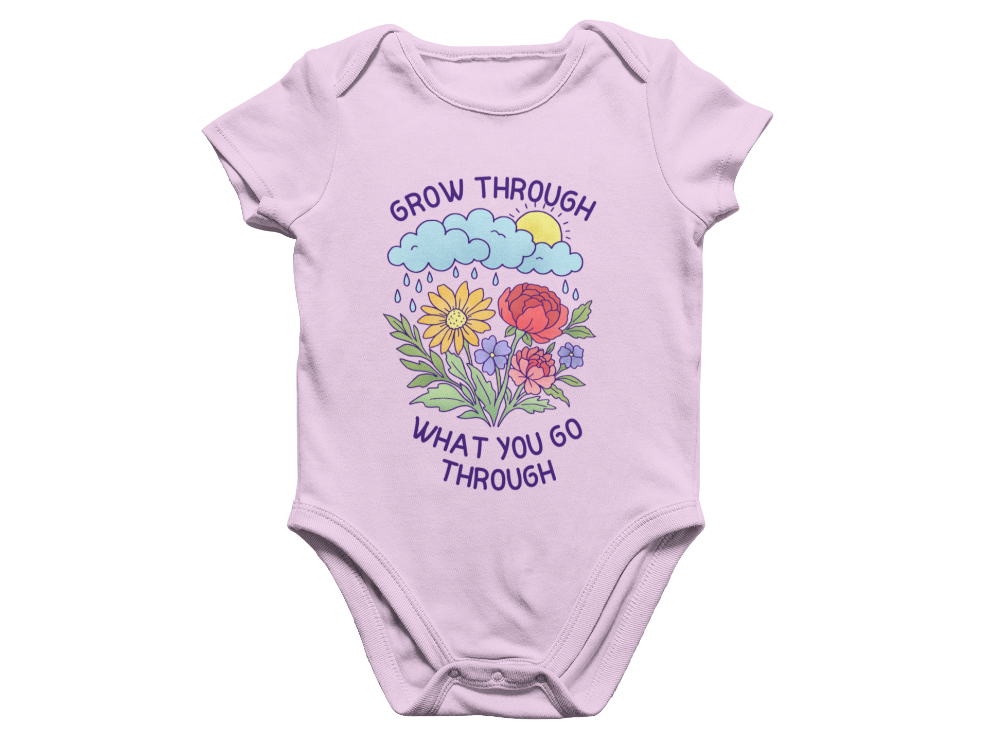 Grow Through What You Go Through - Baby Onesie