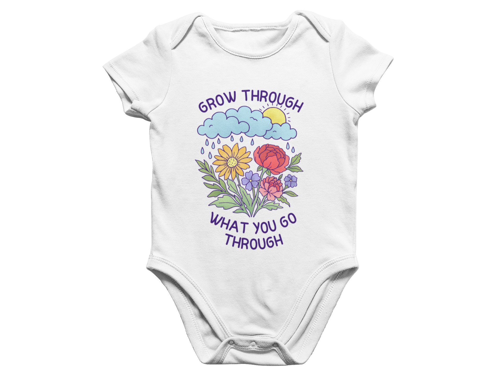 Grow Through What You Go Through - Baby Onesie