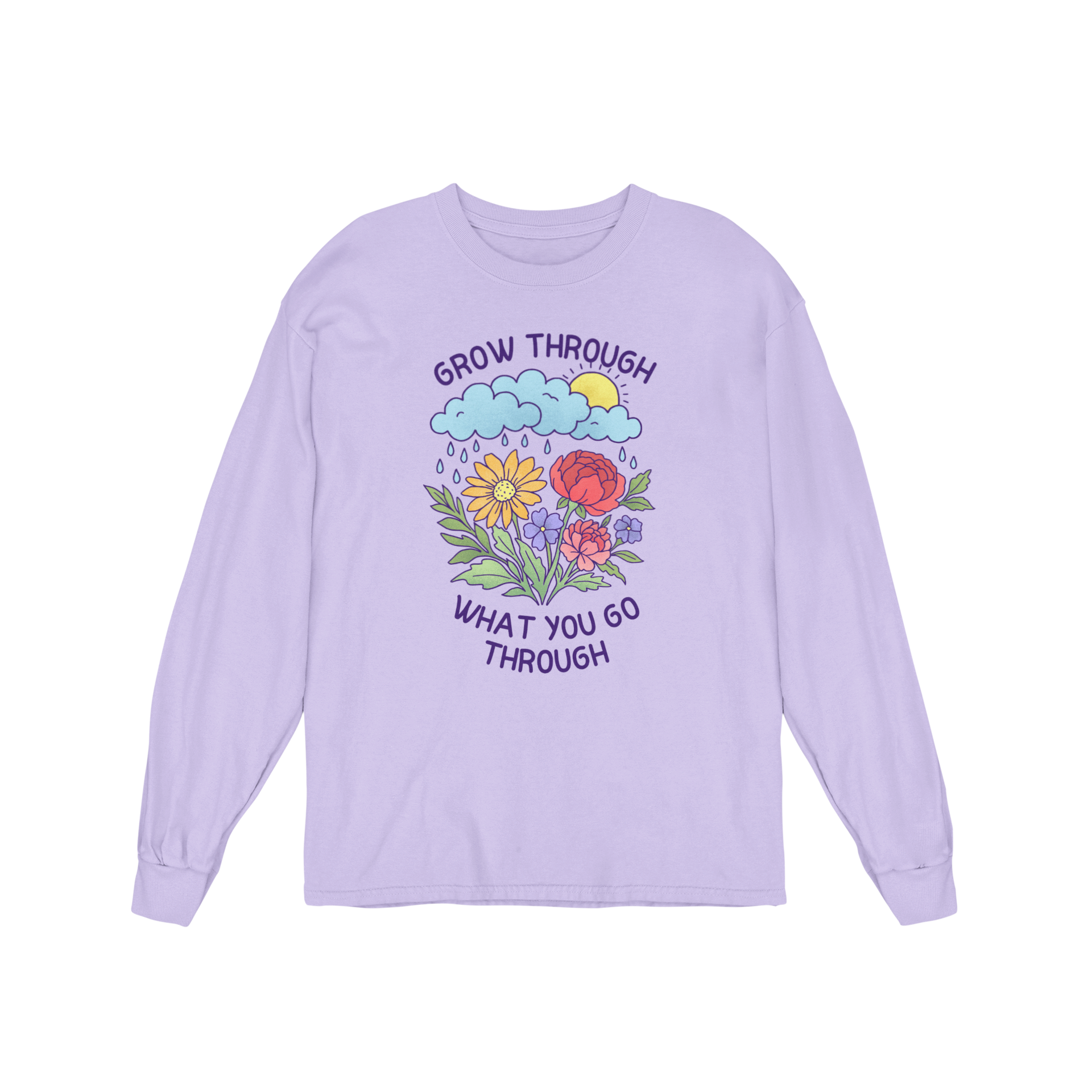 Grow Through What You Go Through - Long Sleeve Tee