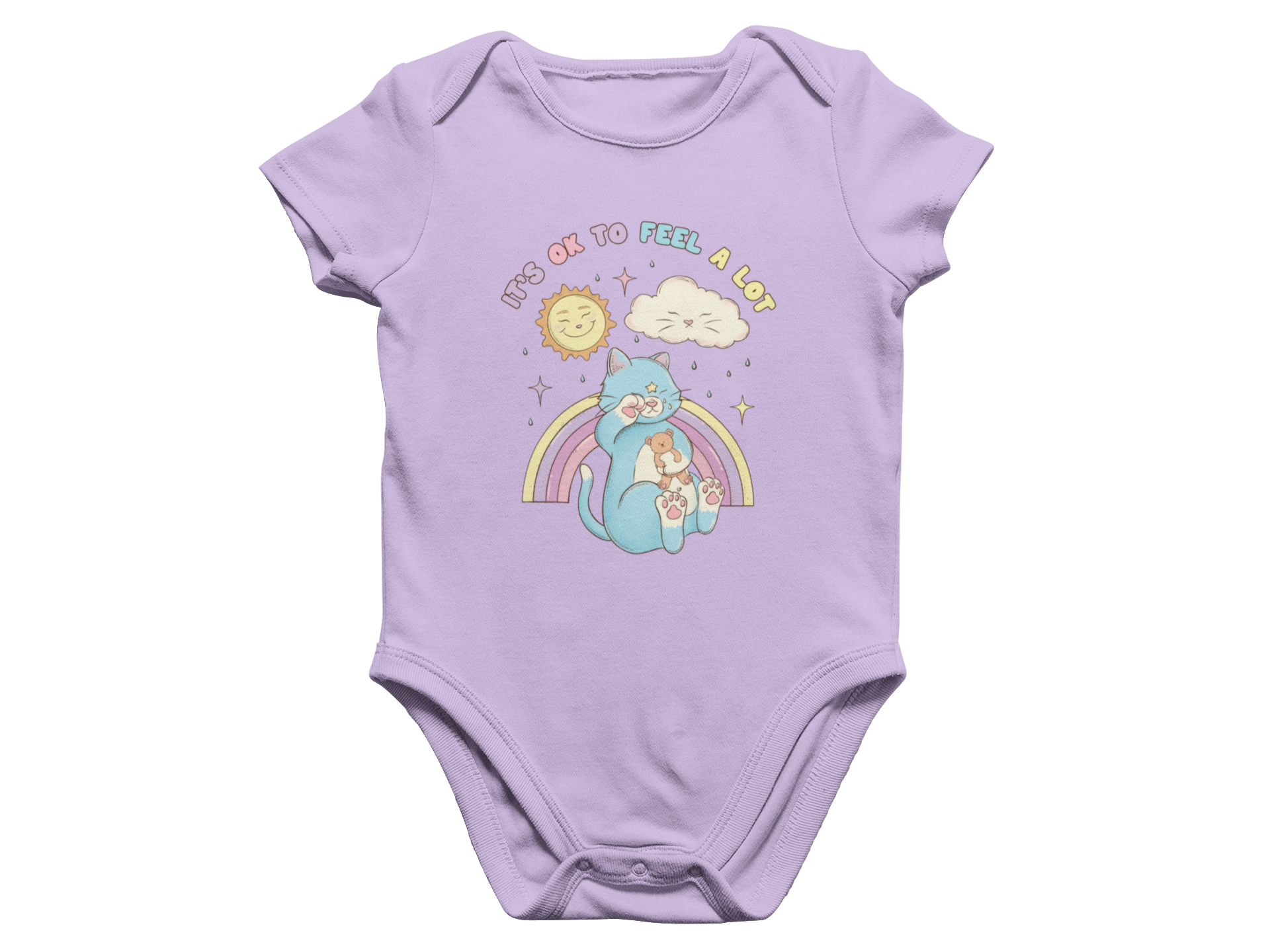 It's OK To Feel A Lot - Baby Onesie