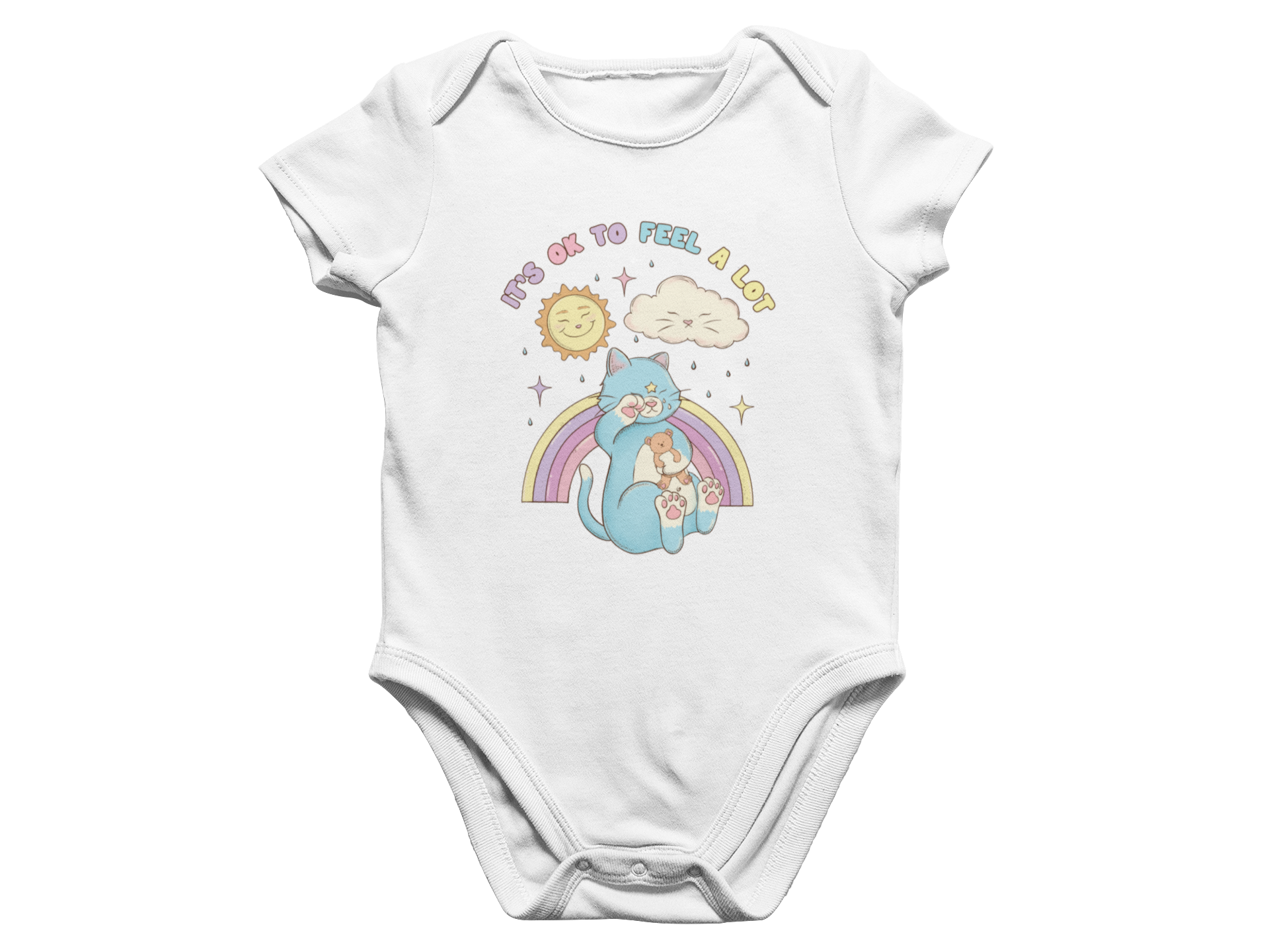 It's OK To Feel A Lot - Baby Onesie