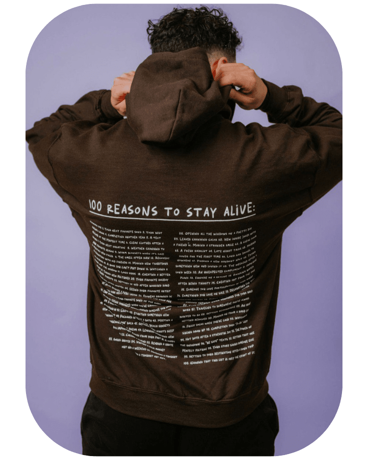 Keep Going; 100 Reasons To Stay Alive (Limited Supply -- 40% OFF while supplies last!) - Hoodie