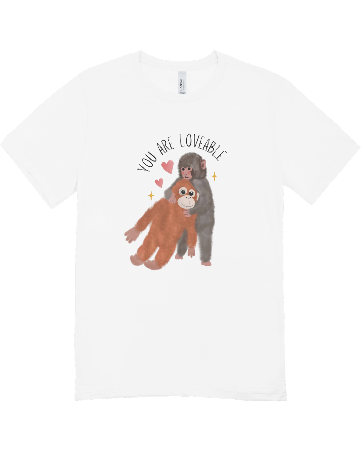 You Are Loveable (Punch, the Baby Macaque Monkey) - T-Shirt