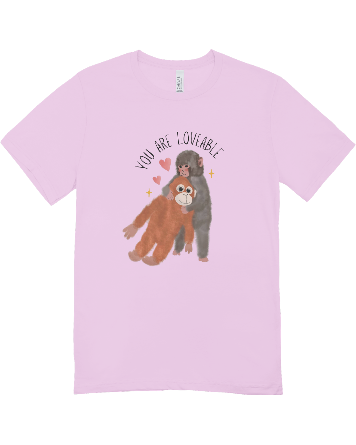 You Are Loveable (Punch, the Baby Macaque Monkey) - T-Shirt