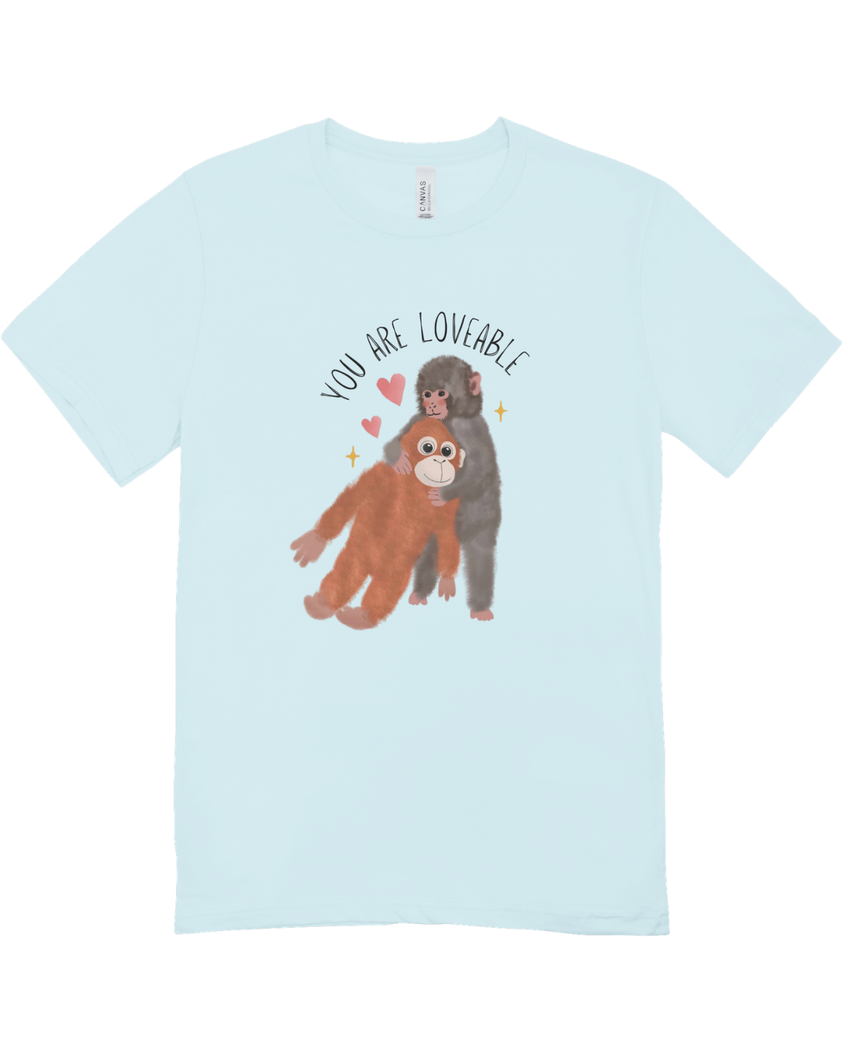You Are Loveable (Punch, the Baby Macaque Monkey) - T-Shirt