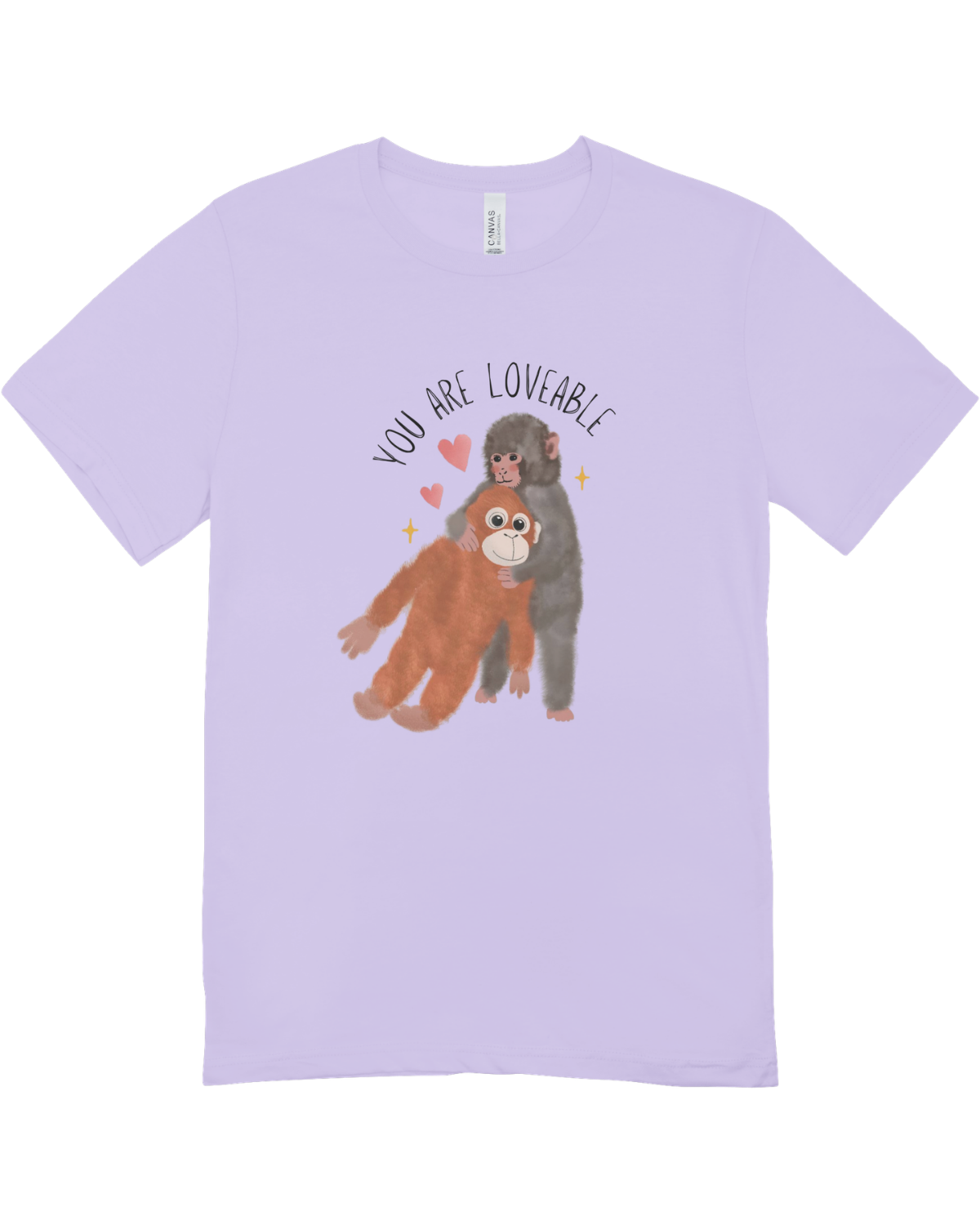 You Are Loveable (Punch, the Baby Macaque Monkey) - T-Shirt