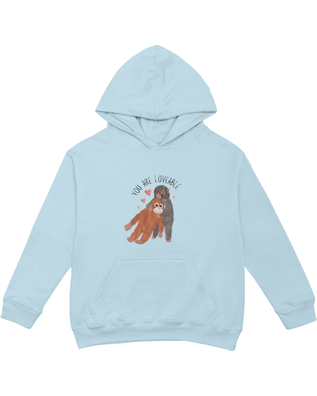 You Are Loveable (Punch, the Baby Macaque Monkey) - Hoodie
