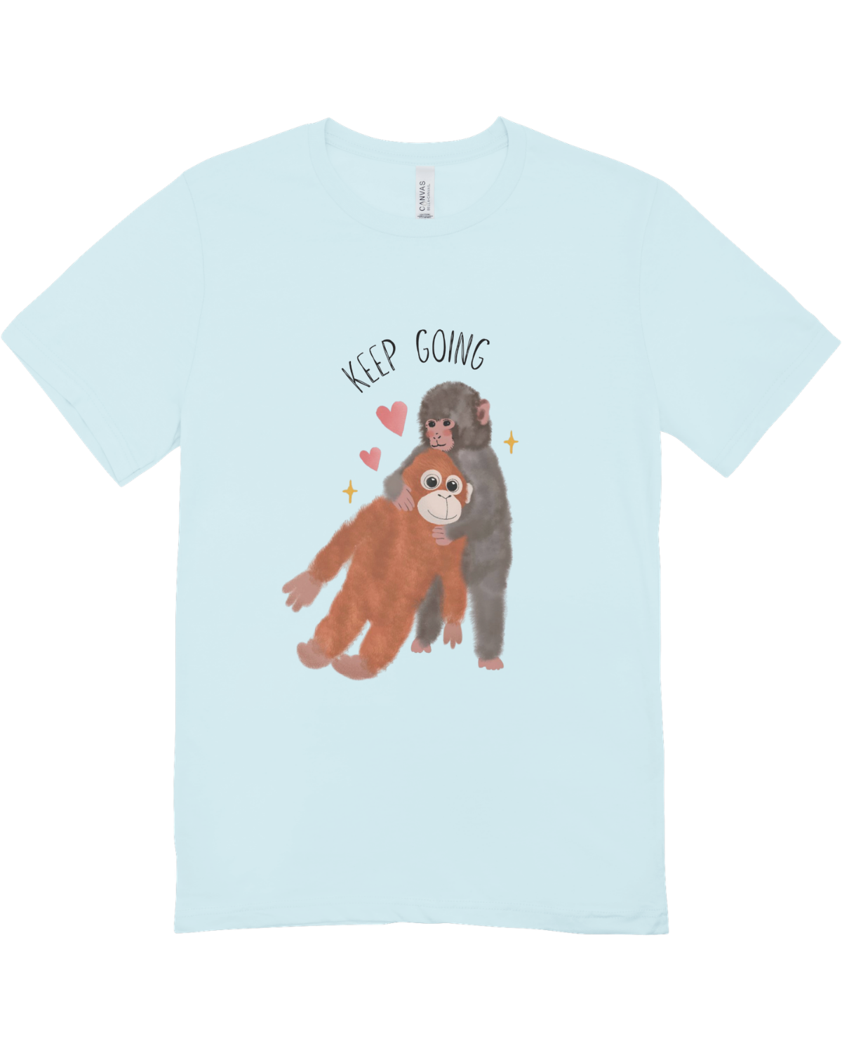Keep Going (Punch, the Baby Macaque Monkey) - T-Shirt