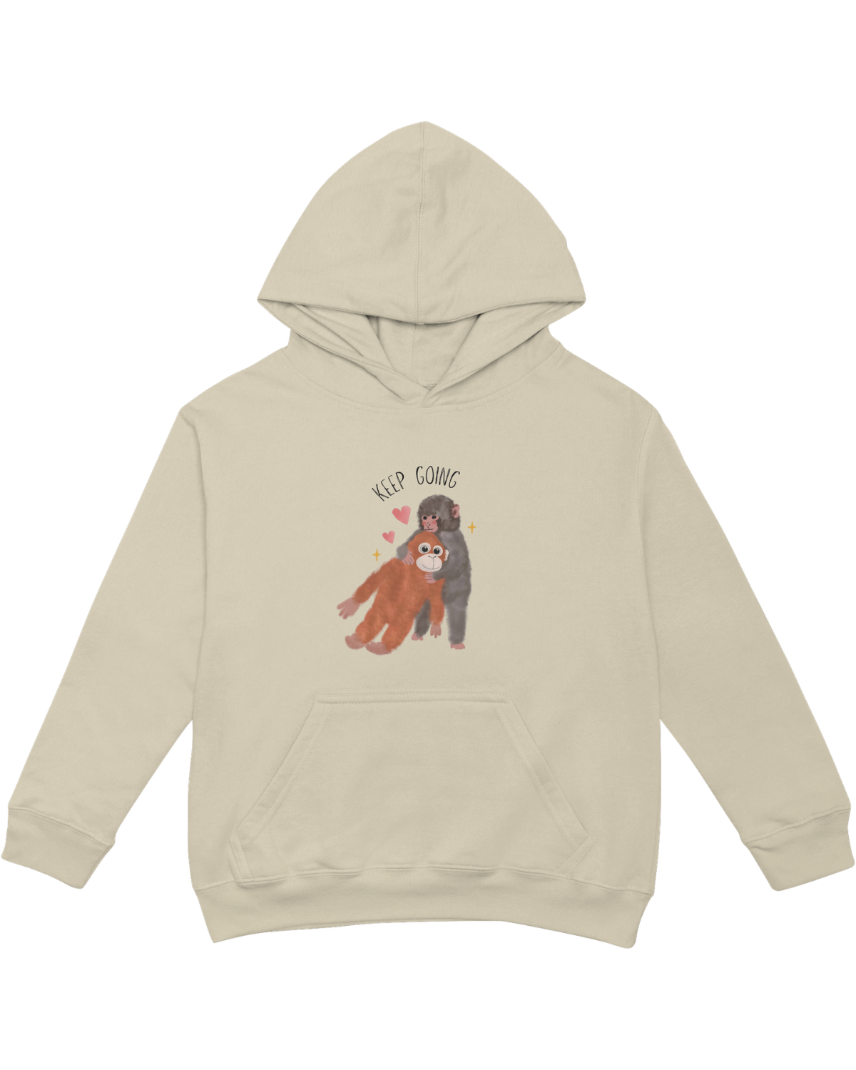 Keep Going (Punch, the Baby Macaque Monkey) - Hoodie