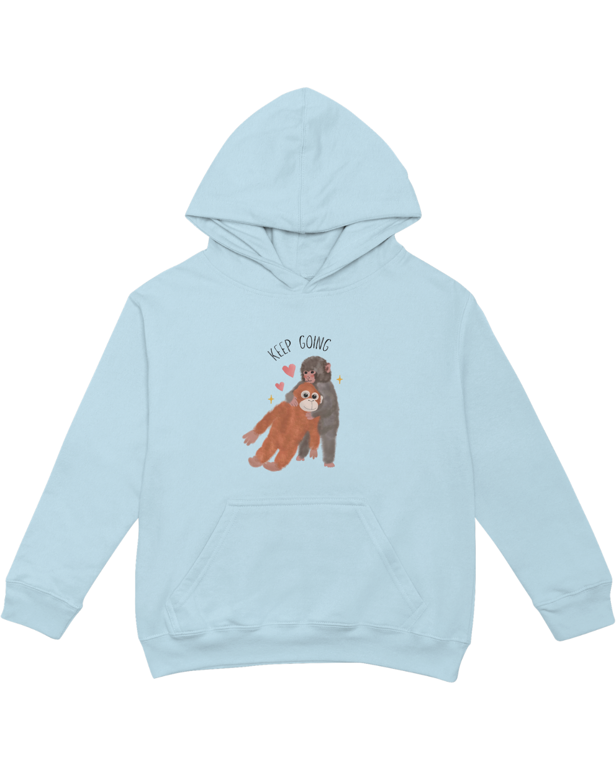 Keep Going (Punch, the Baby Macaque Monkey) - Hoodie
