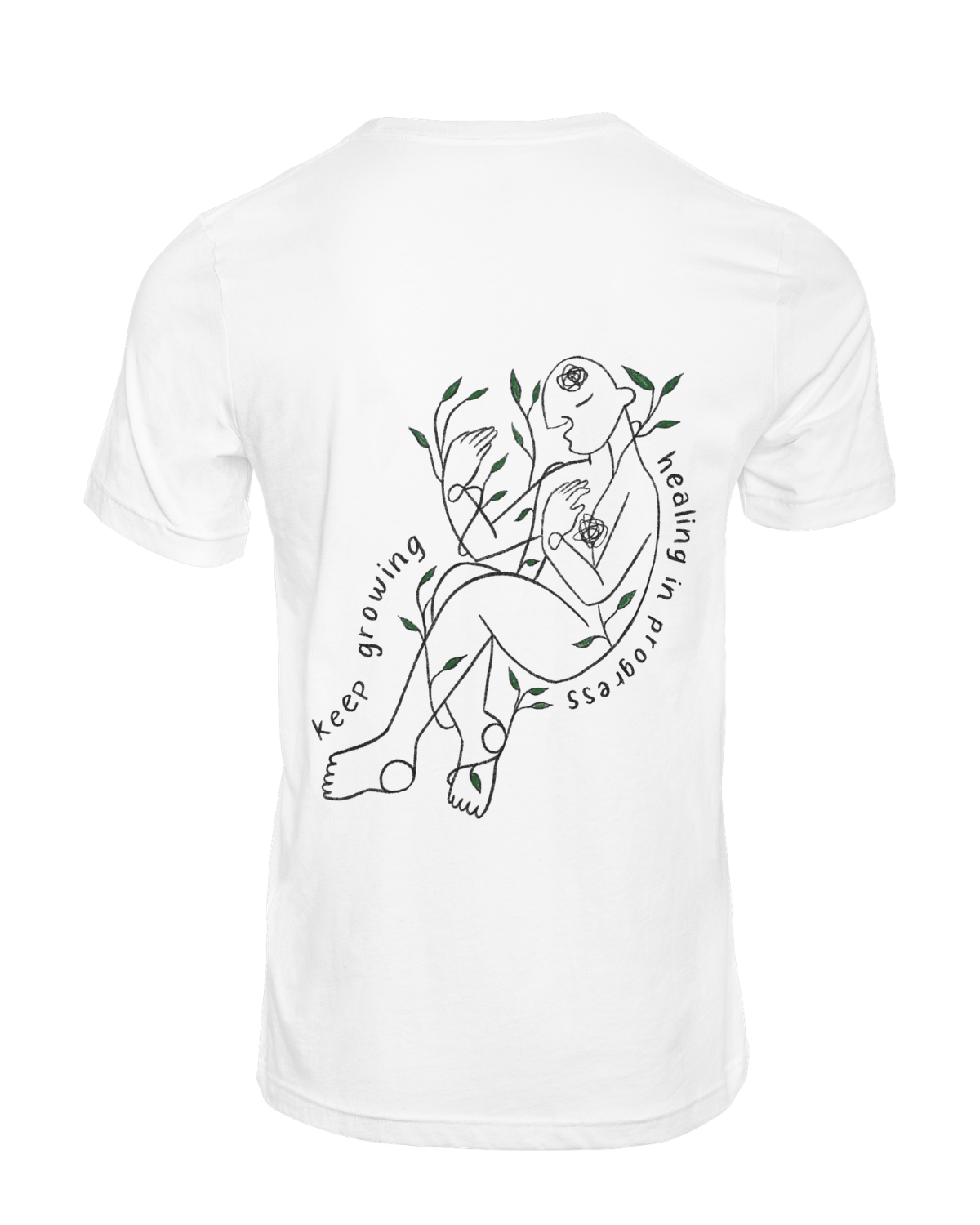 Grow Through What You Go Through // Keep Growing; Healing In Progress - T-Shirt