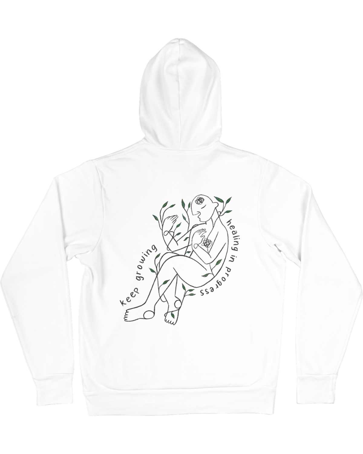 Grow Through What You Go Through // Keep Growing; Healing In Progress - Hoodie