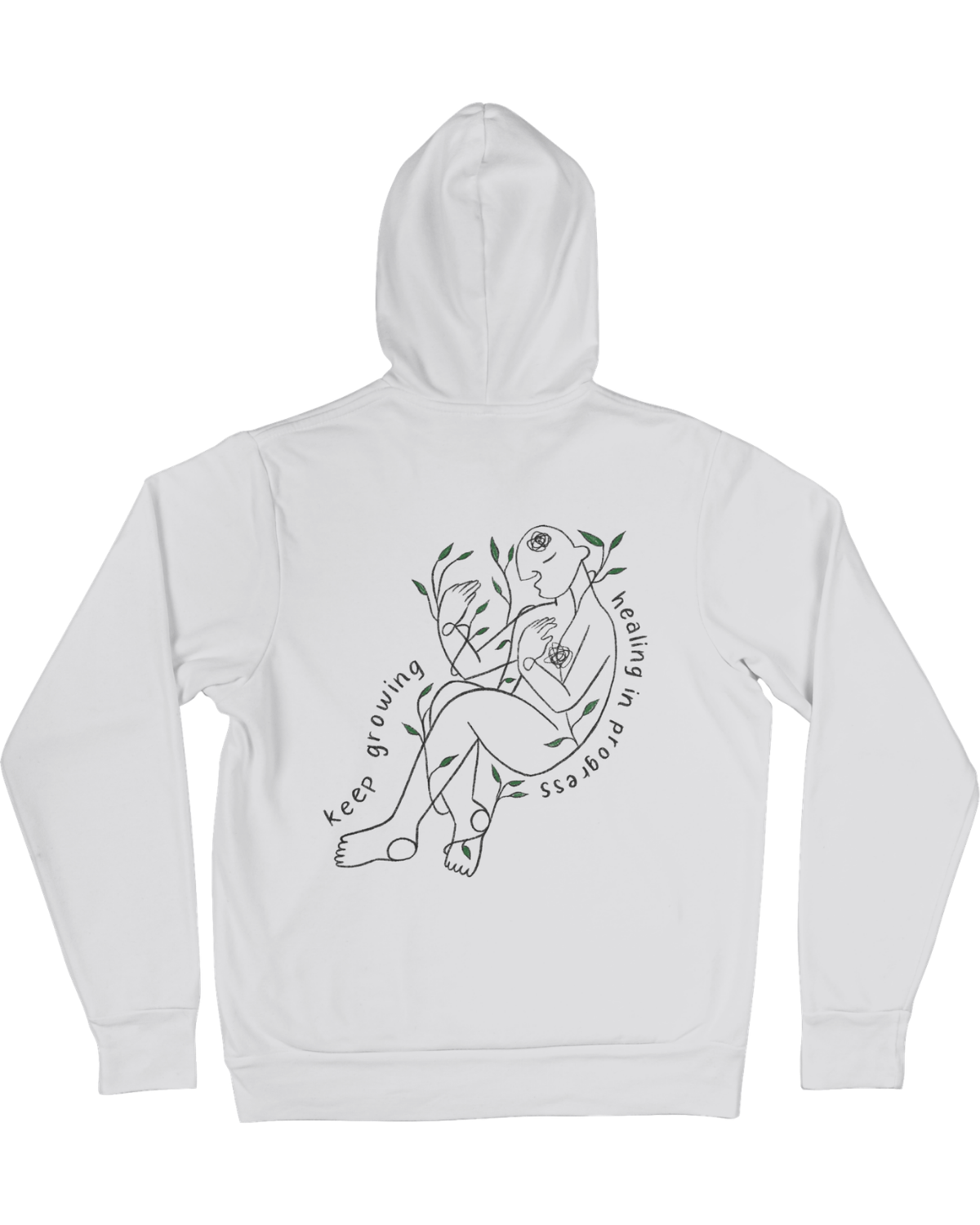 Grow Through What You Go Through // Keep Growing; Healing In Progress - Hoodie
