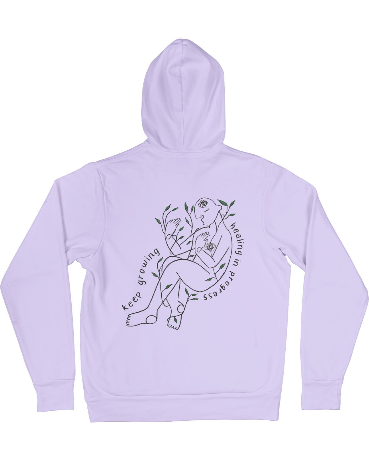 Grow Through What You Go Through // Keep Growing; Healing In Progress - Hoodie