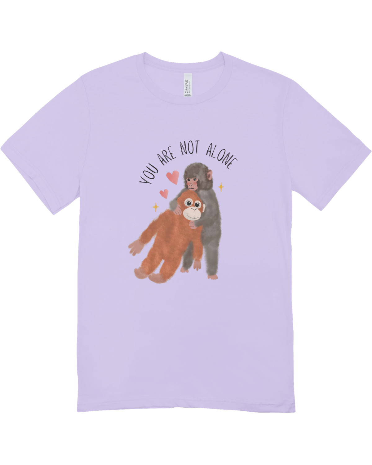 You Are Not Alone (Punch, the Baby Macaque Monkey) - T-Shirt