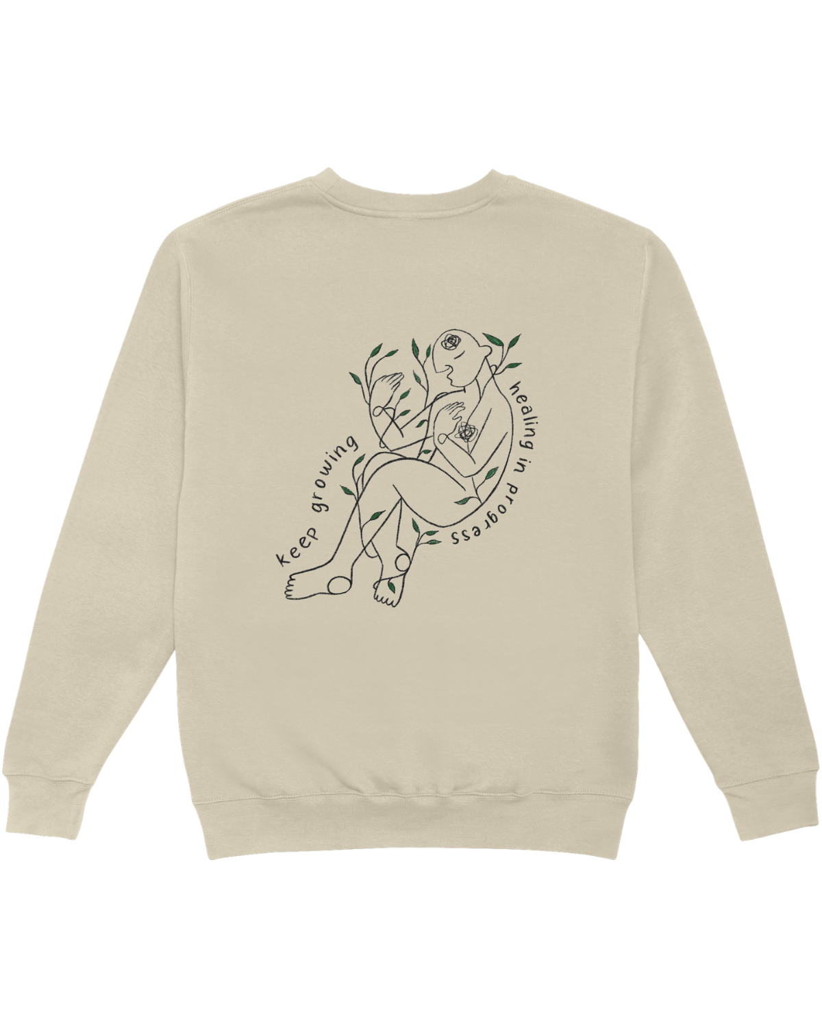 Grow Through What You Go Through // Keep Growing; Healing In Progress - Sweatshirt