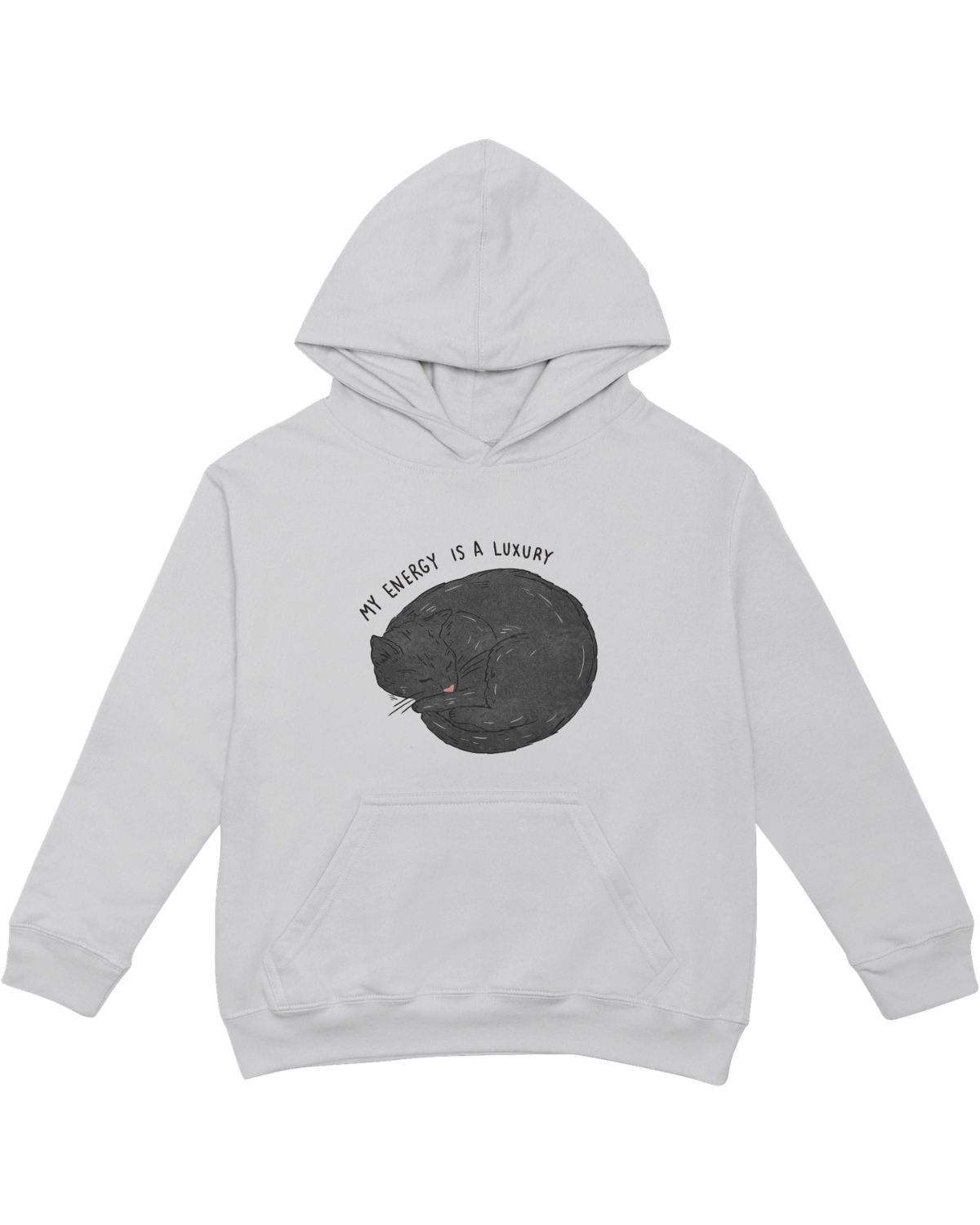 My Energy Is A Luxury (Black Cat) - Hoodie