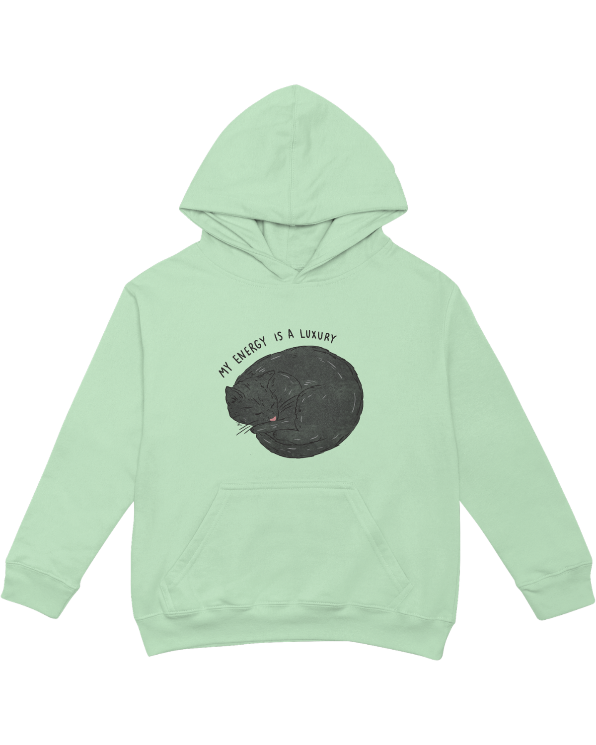 My Energy Is A Luxury (Black Cat) - Hoodie