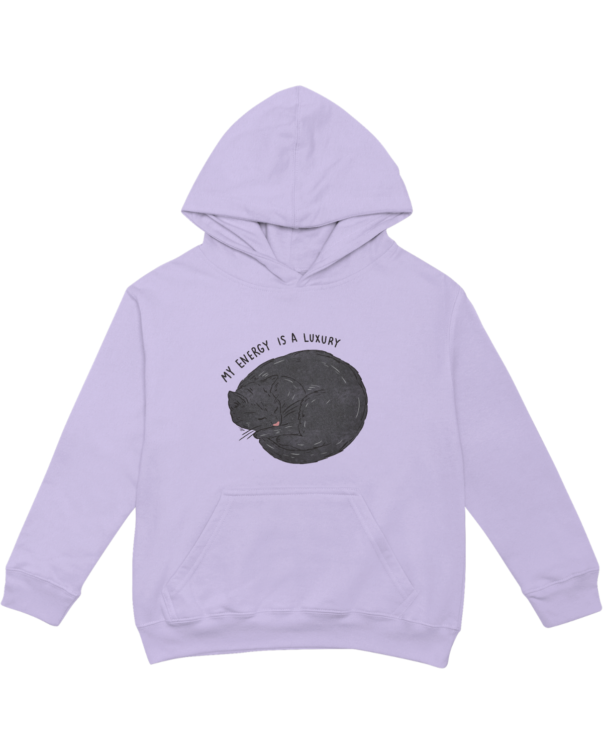 My Energy Is A Luxury (Black Cat) - Hoodie