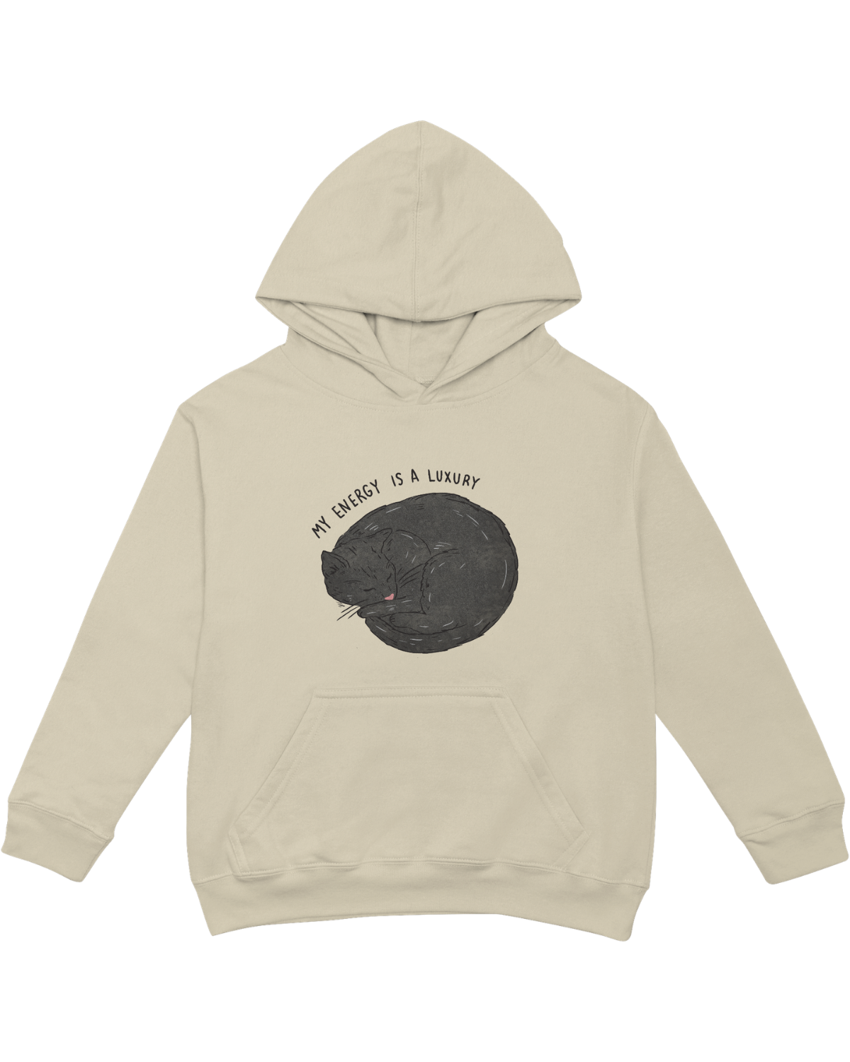 My Energy Is A Luxury (Black Cat) - Hoodie