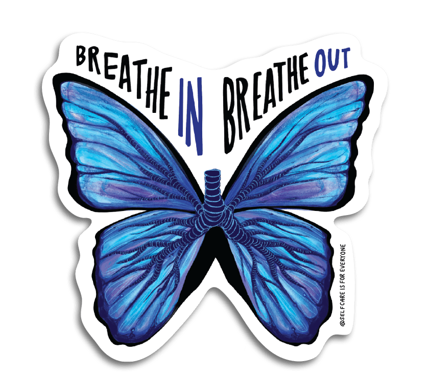 Breathe In, Breathe Out (Butterfly) - Sticker