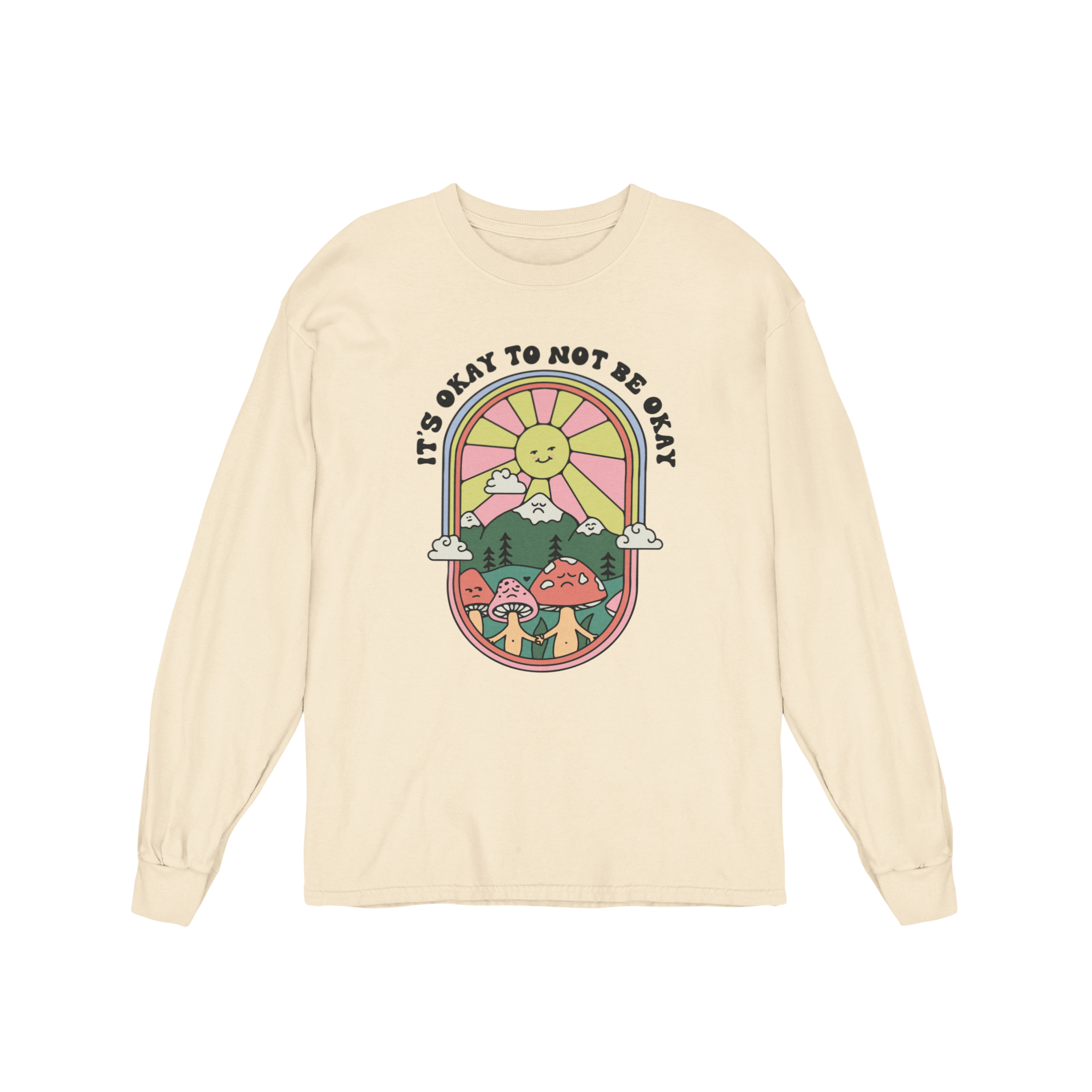 It's Okay To Not Be Okay - Long Sleeve Tee