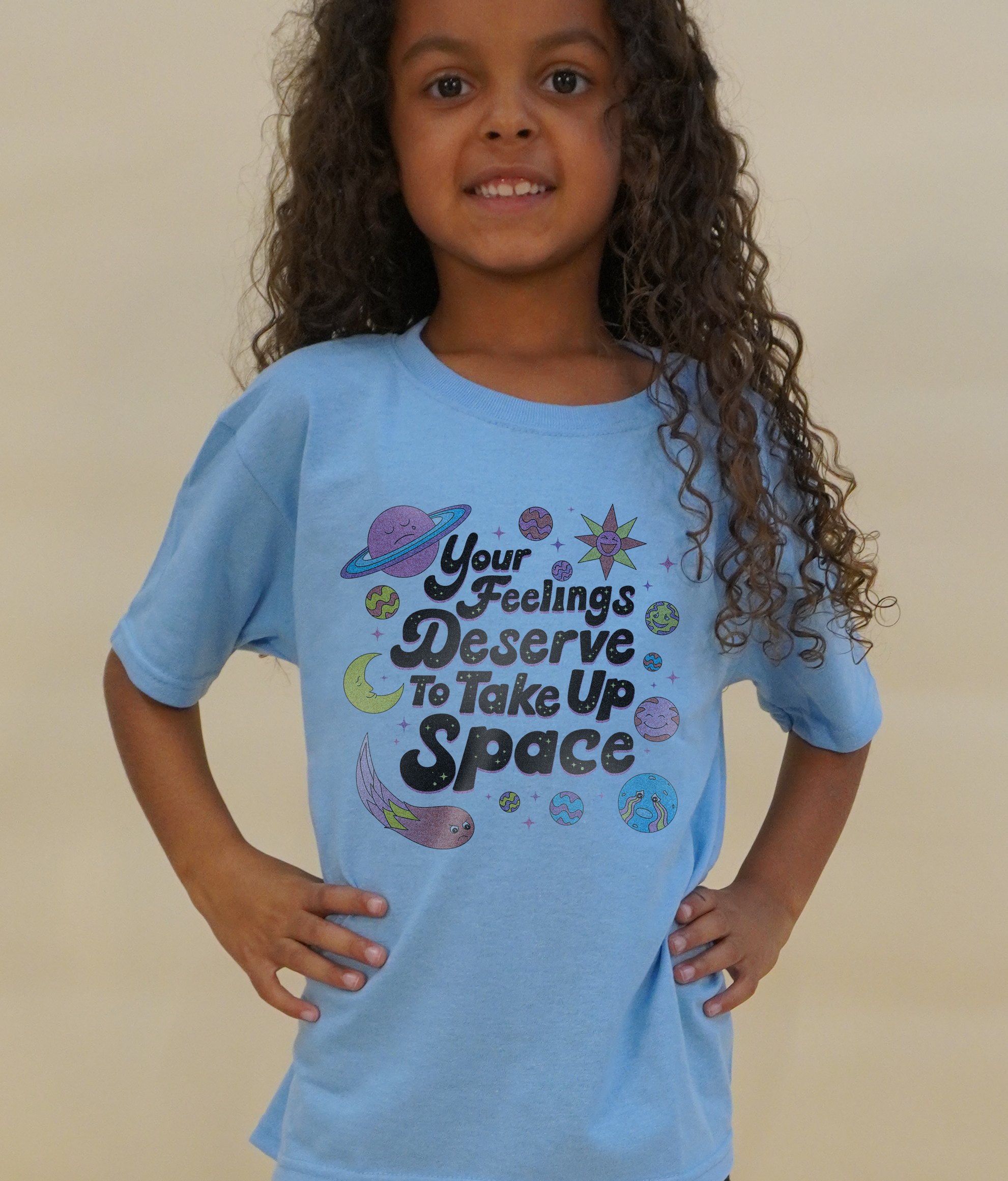 Your Feelings Deserve To Take Up Space - Kids' T-Shirt