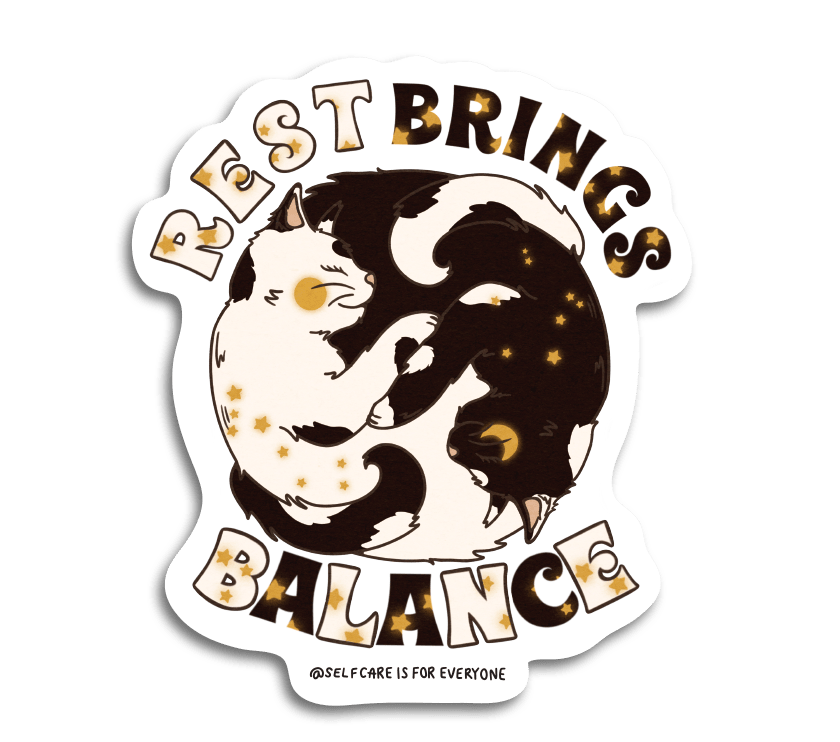 Rest Brings Balance - Sticker