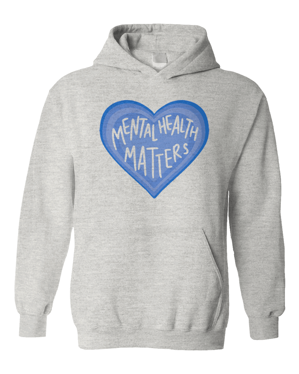 Mental Health Matters (Blue Heart) - Hoodie