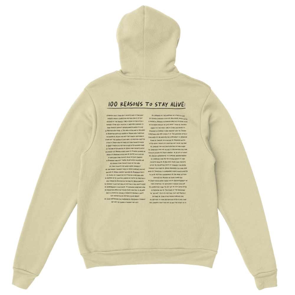 The Original 'Keep Going; 100 Reasons To Stay Alive' Hoodie