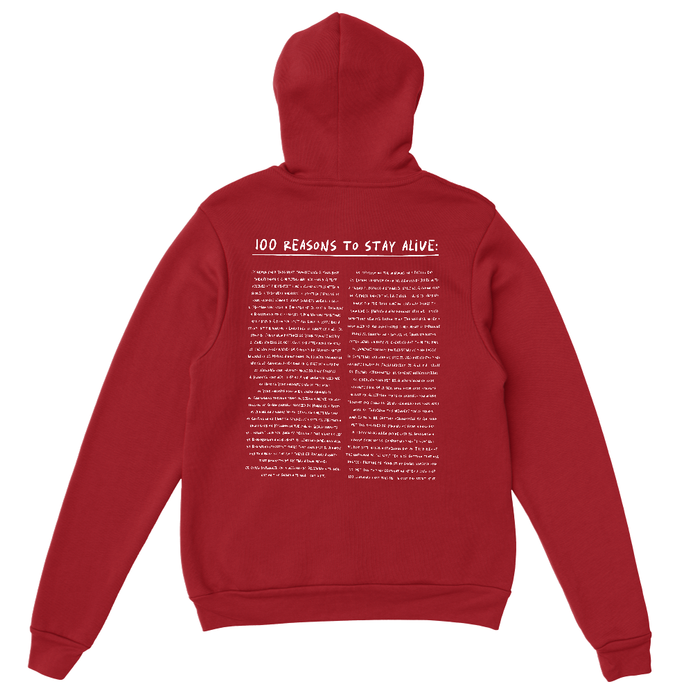 Keep Going; 100 Reasons To Stay Alive - Hoodie