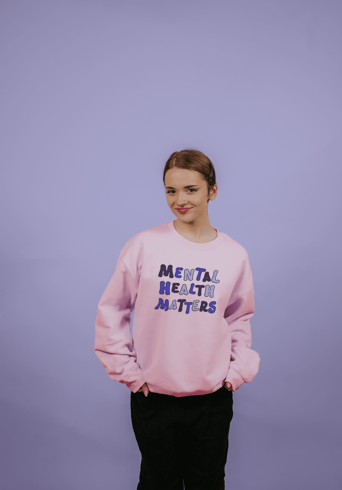 Mental Health Matters (Black & Blue) - Sweatshirt