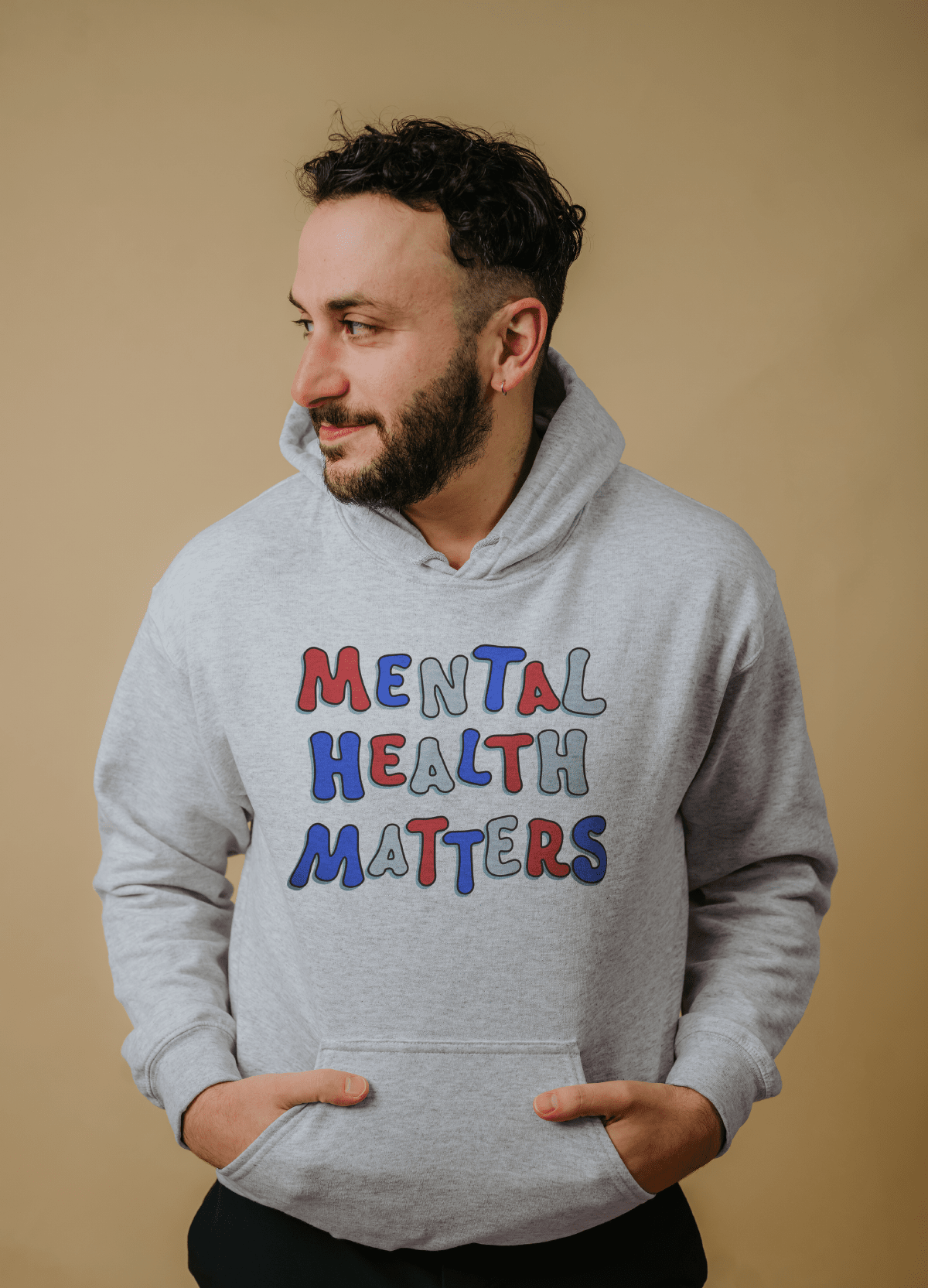 Mental Health Matters (Red, White, & Blue) - Hoodie