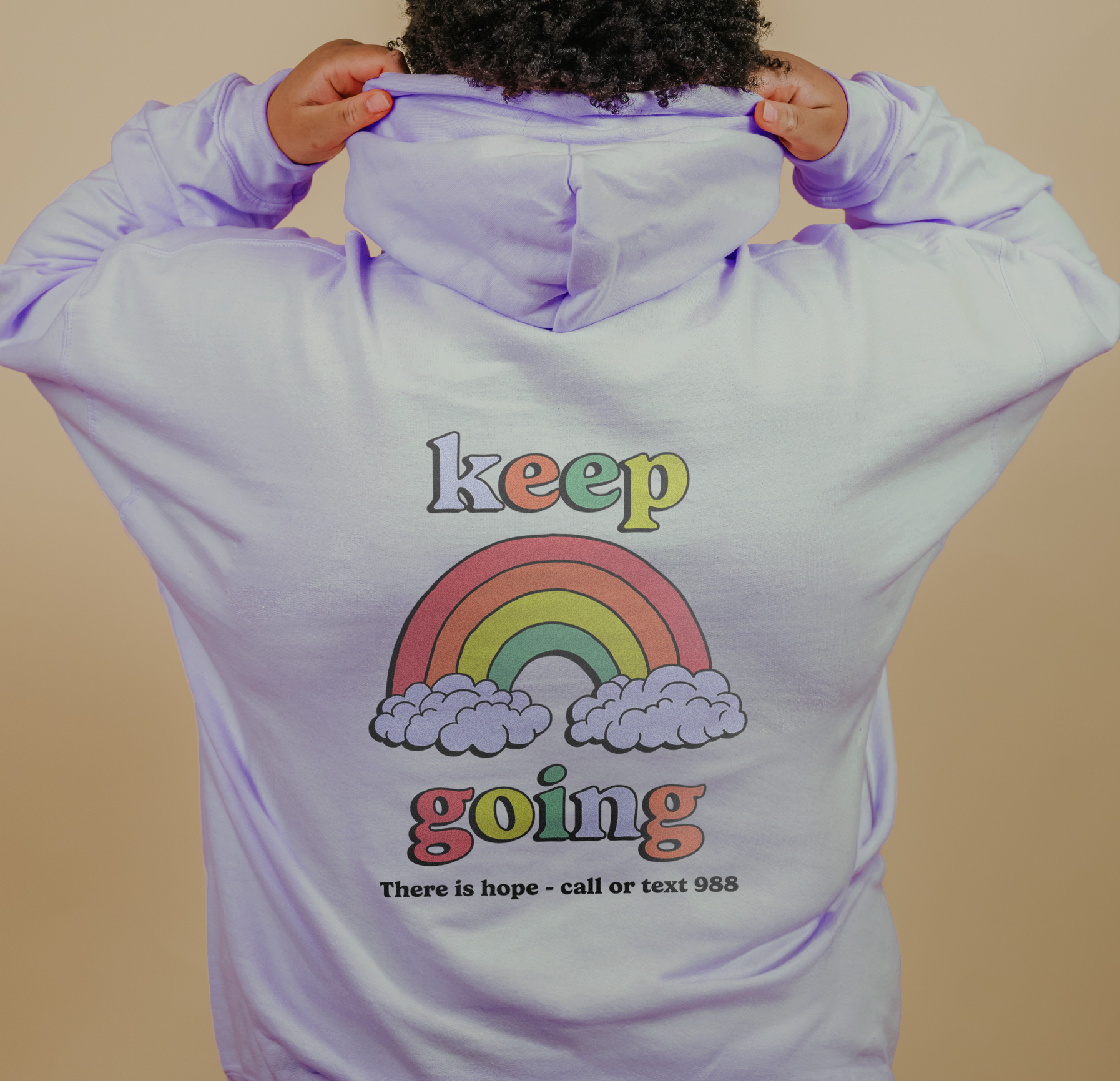 One Day At A Time; Keep Going (Rainbow) - Hoodie