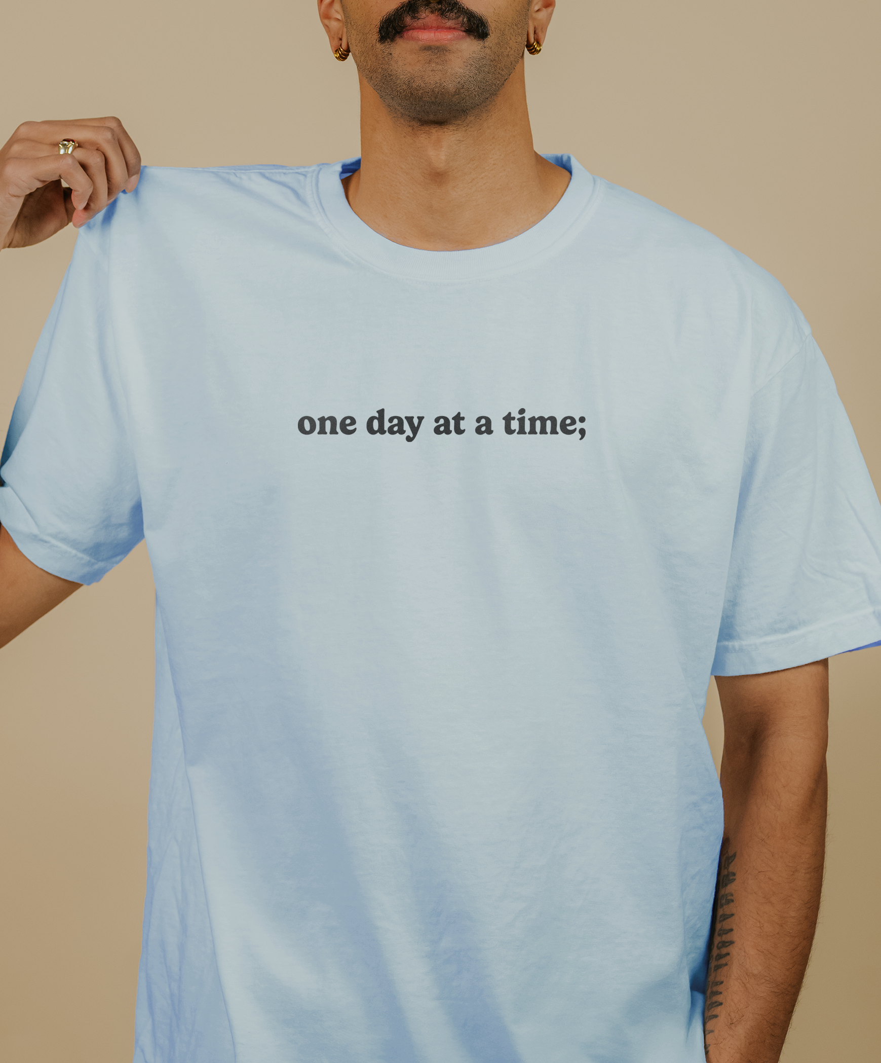 One Day At A Time; Keep Going (Rainbow) - T-Shirt