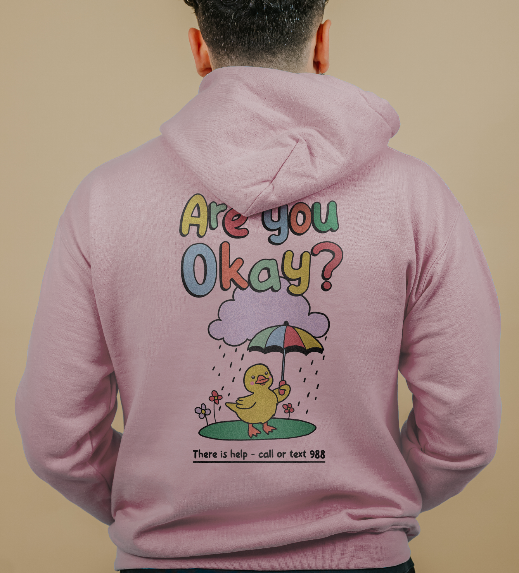 It's OK To Not Be OK; Are You Okay? (Duck) - Hoodie