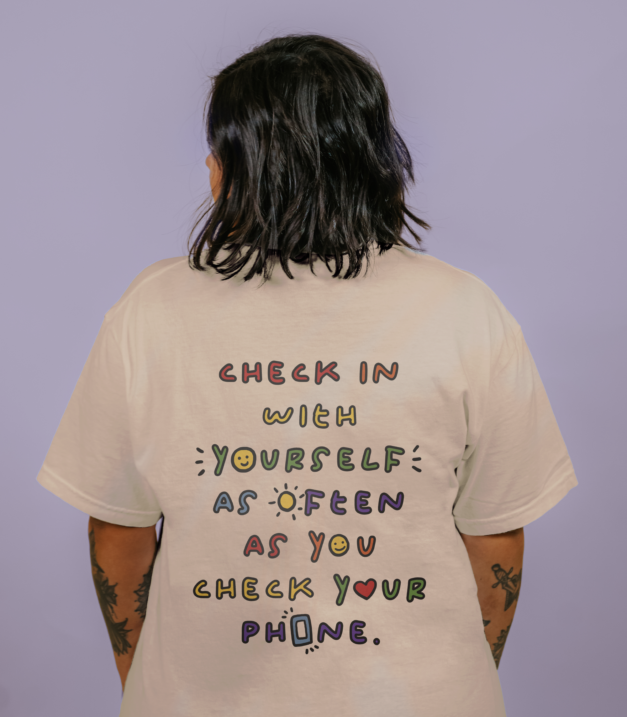 Check In With Yourself As Often As You Check Your Phone - T-Shirt