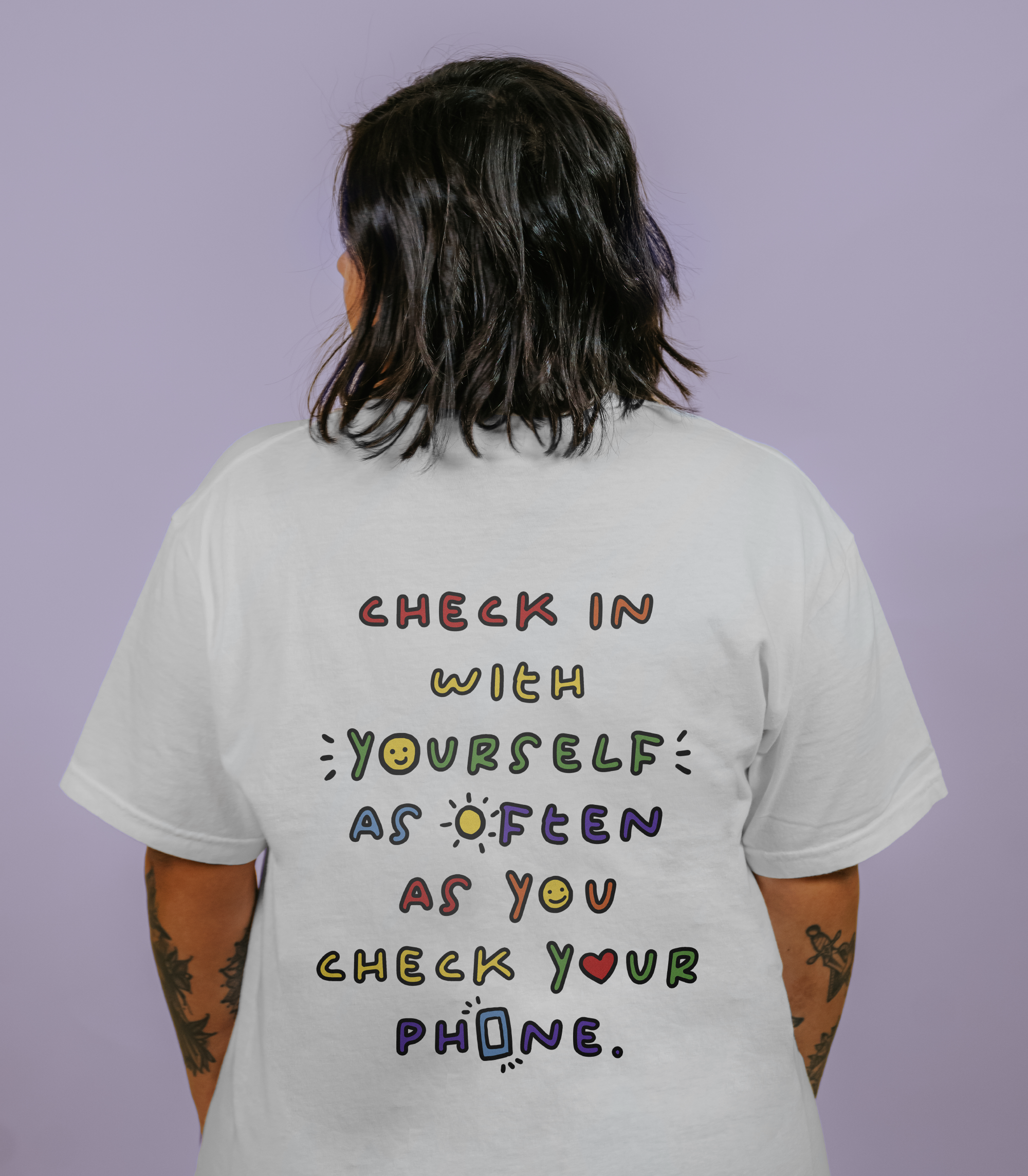 Check In With Yourself As Often As You Check Your Phone - T-Shirt