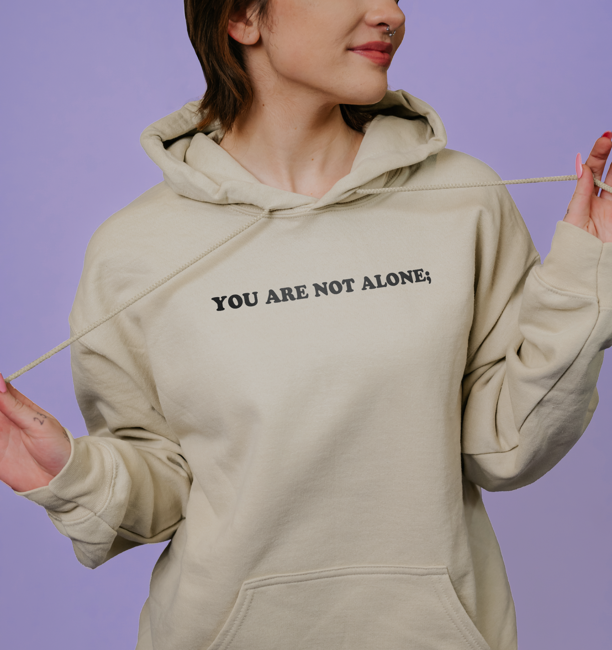 You Are Not Alone; There Is Help, There Is Hope (Call or Text 988) - Hoodie