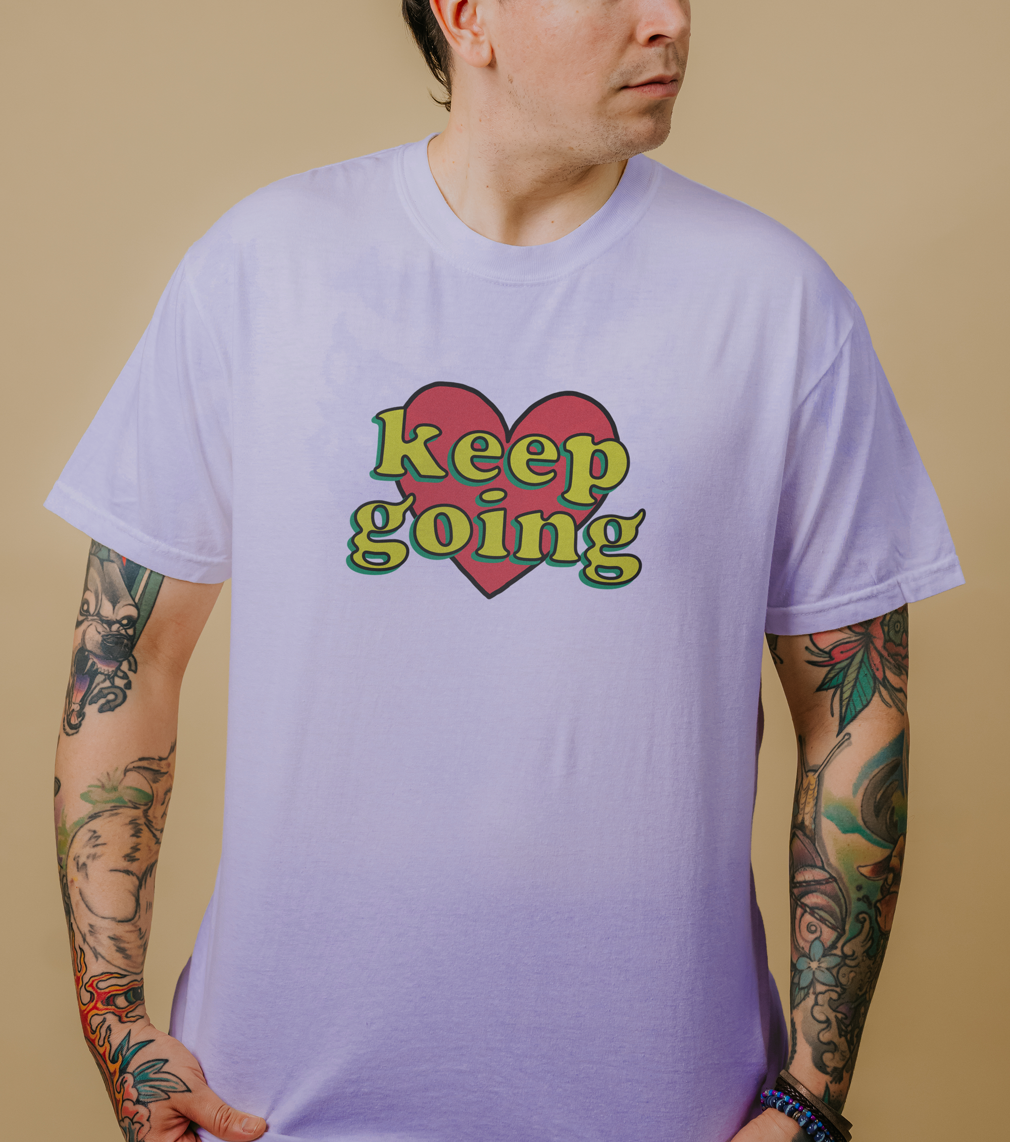 Keep Going (Heart) - T-Shirt