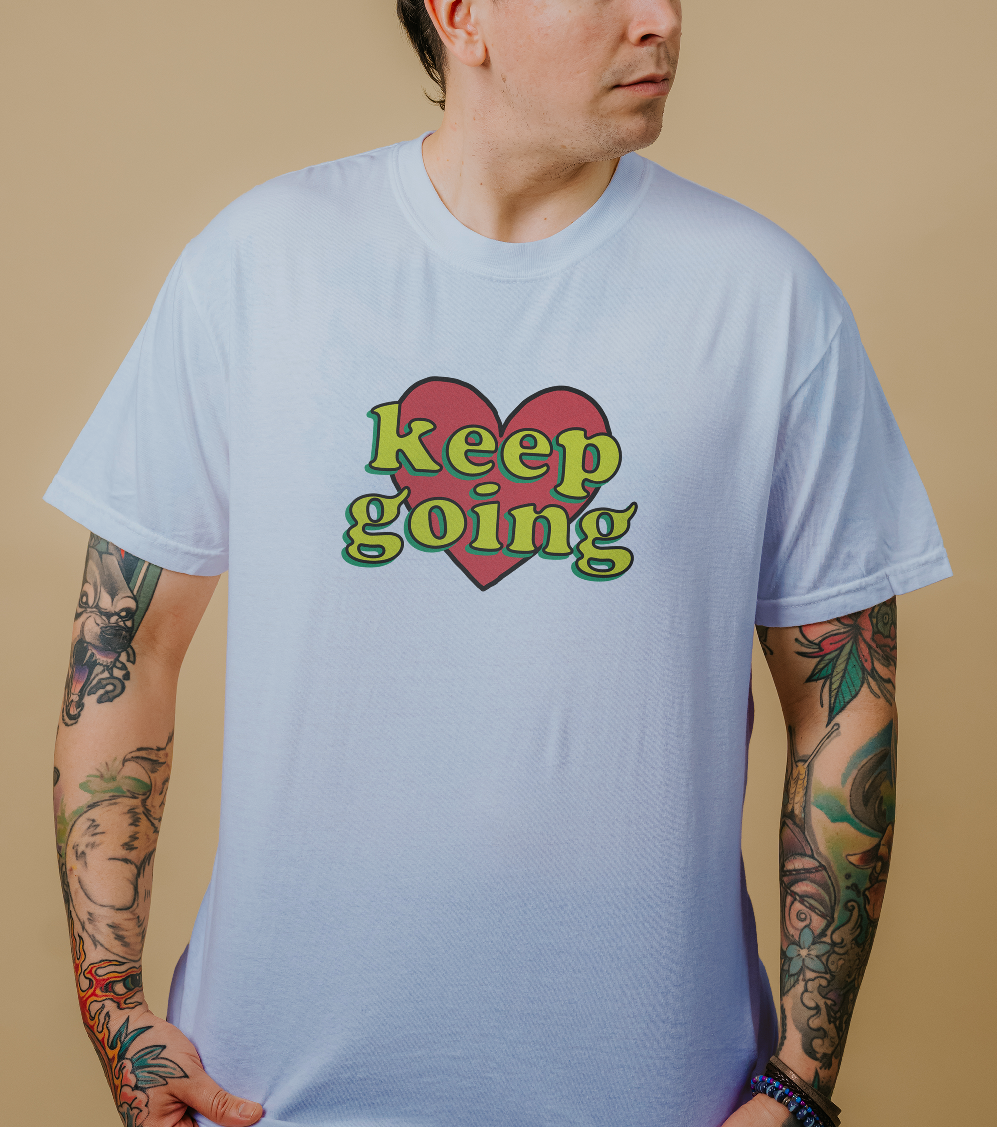 Keep Going (Heart) - T-Shirt