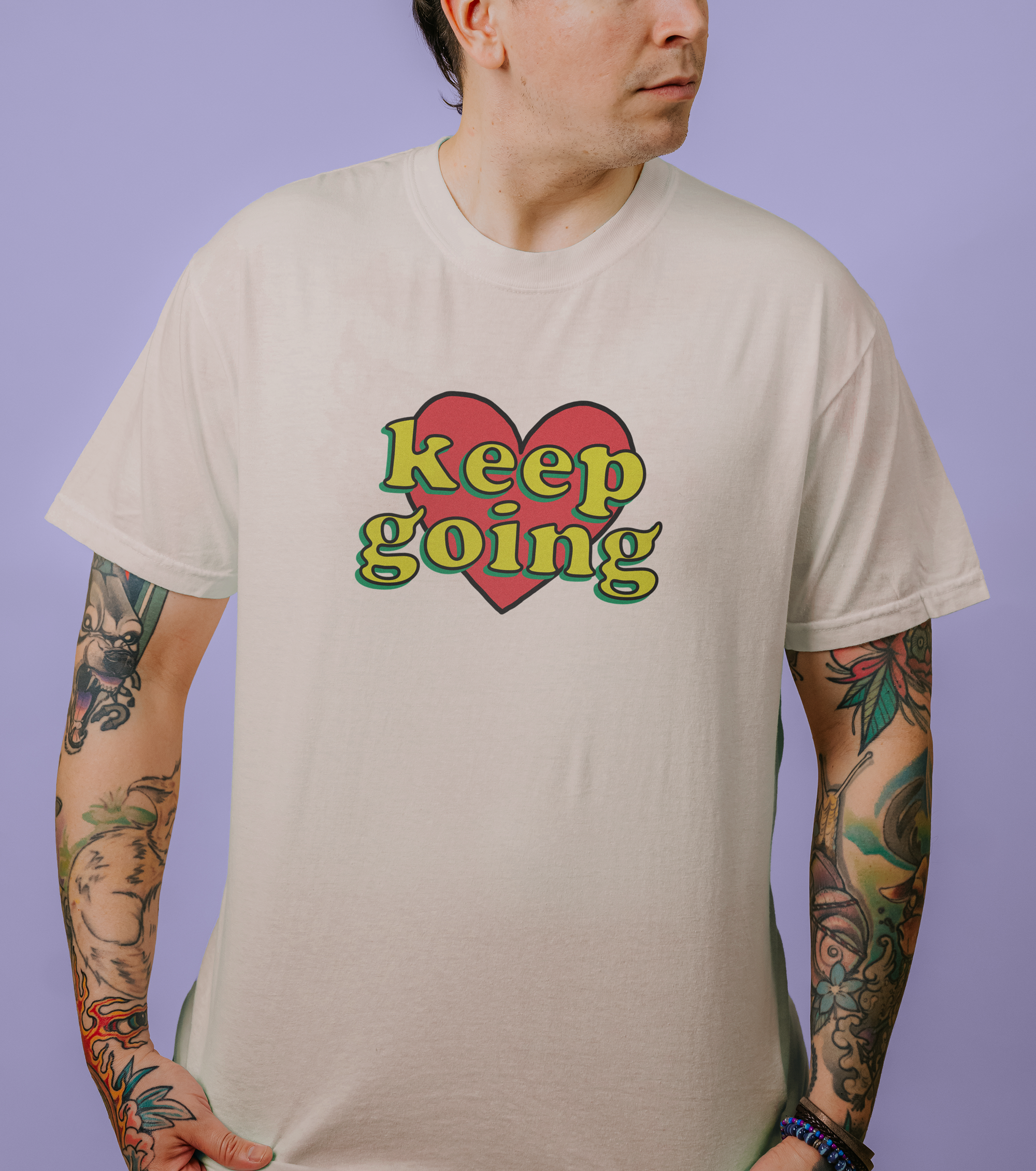 Keep Going (Heart) - T-Shirt