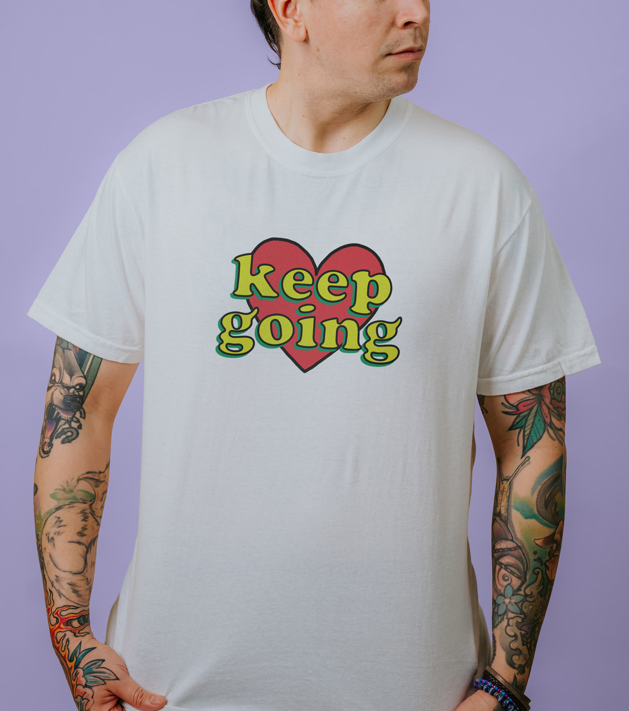 Keep Going (Heart) - T-Shirt