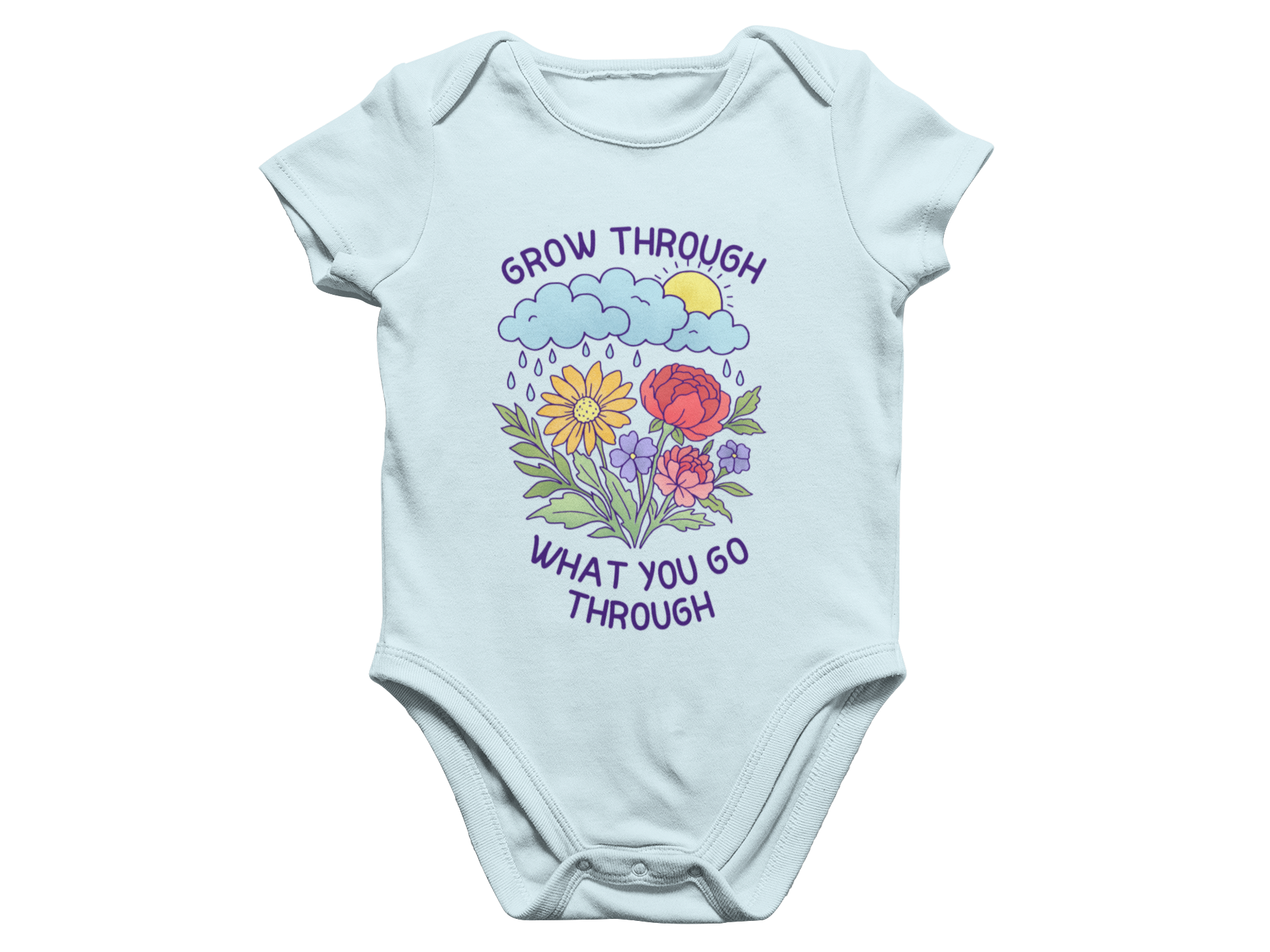 Grow Through What You Go Through - Baby Onesie