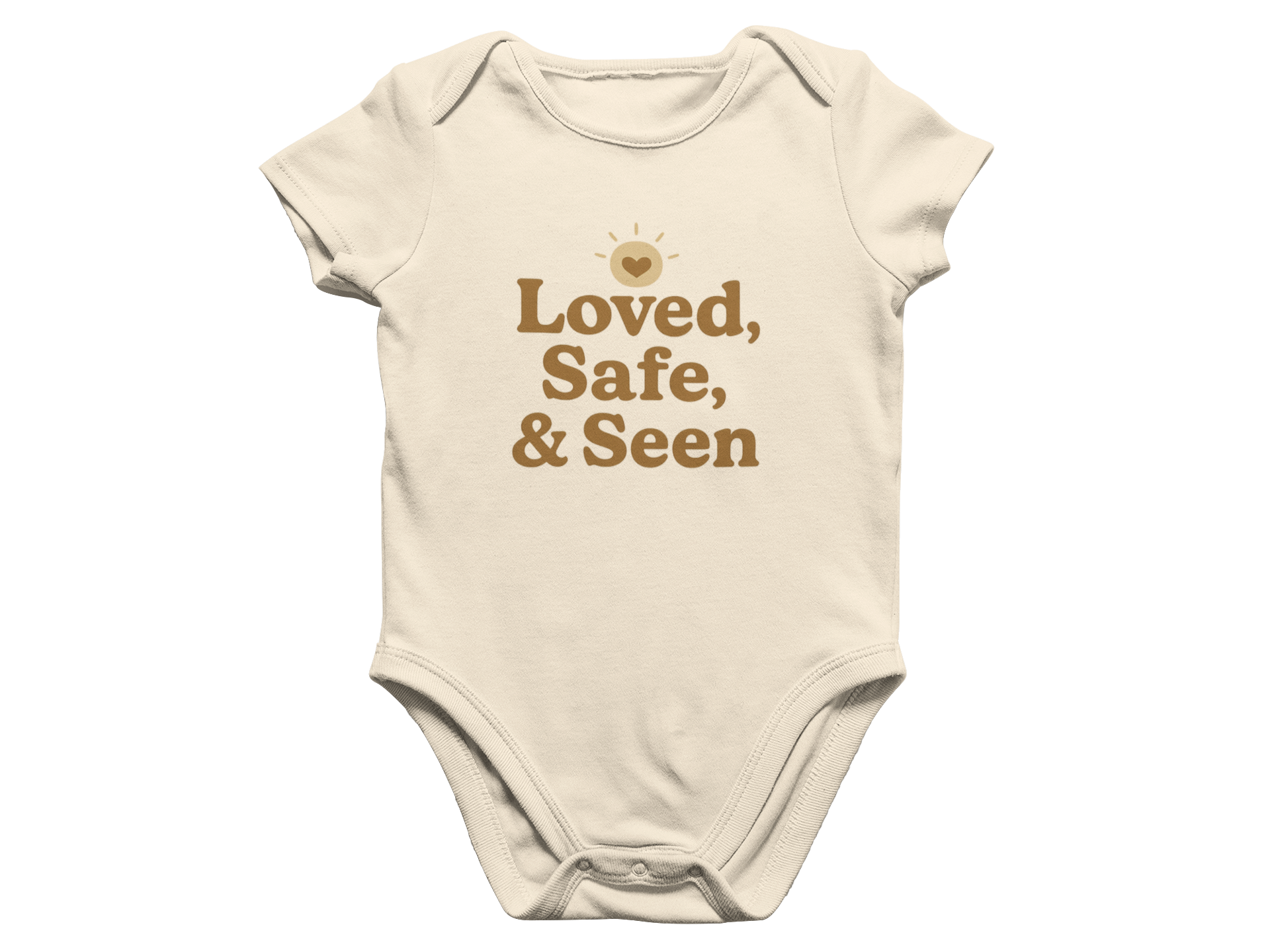 Loved, Safe, & Seen - Baby Onesie