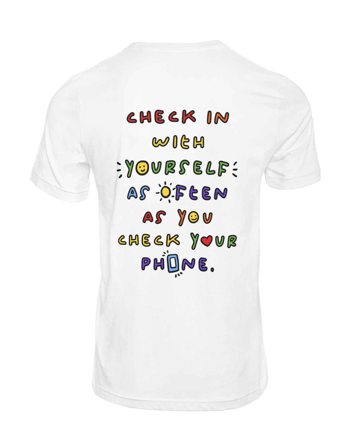 Pause Breathe Repeat + Check In With Yourself As Often As You Check Your Phone - T-Shirt