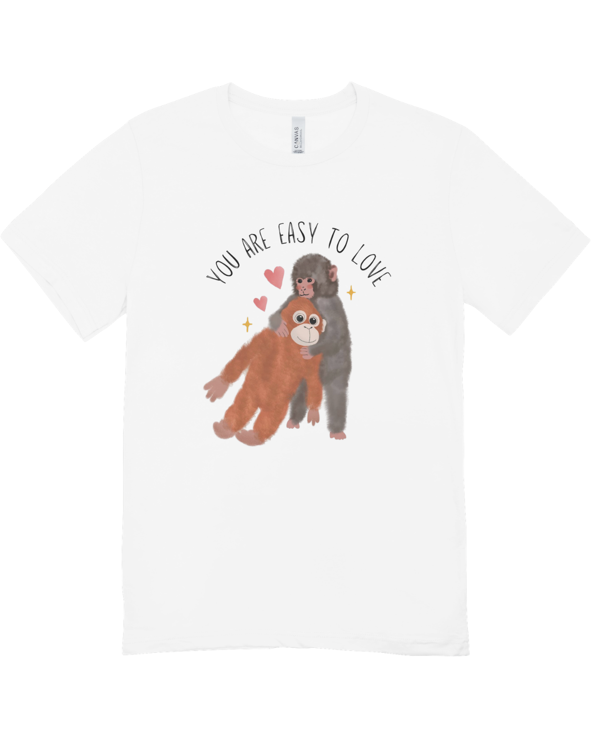 You Are Easy To Love (Punch, the Baby Macaque Monkey) - T-Shirt