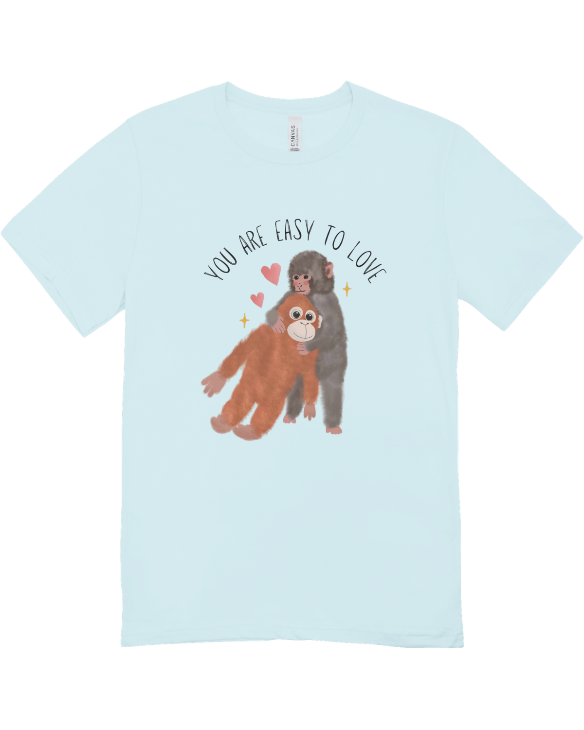You Are Easy To Love (Punch, the Baby Macaque Monkey) - T-Shirt